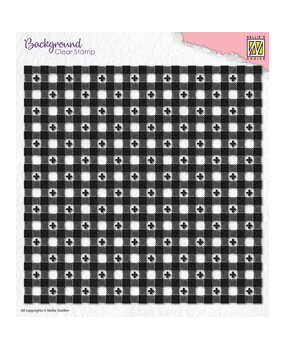 Nellie Snellen Background Clear Stamp Clover Squares (NSCS001) (OUTLET)
