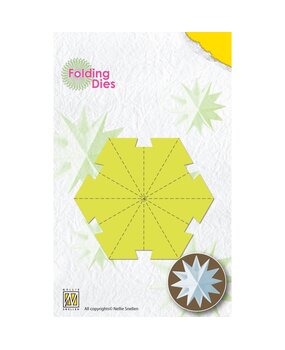 Nellie Snellen Folding Dies Christmas Ball Star Medium (NFD017) (OUTLET)