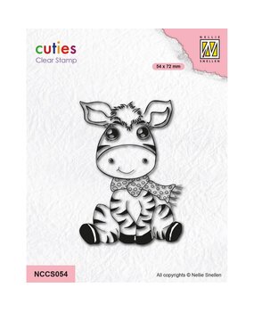 Nellie Snellen Cuties Clear Stamps Zebra (NCCS054) (OUTLET)