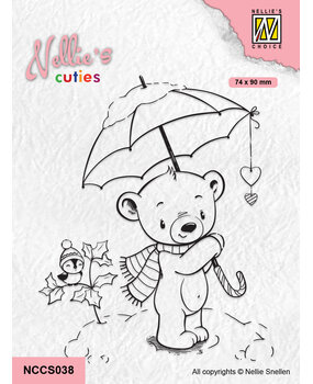Nellie Snellen Christmas Umbrella Cuties Clear Stamp (NCCS038) (OUTLET)
