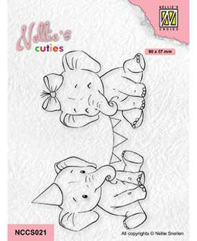 Nellie Snellen Nellie's Cuties Clear Stamps Happy Birthday (NCCS021) (OUTLET)