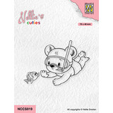Nellie Snellen Nellie's Cuties Clear Stamps Hi Buddy (NCCS019) (OUTLET)