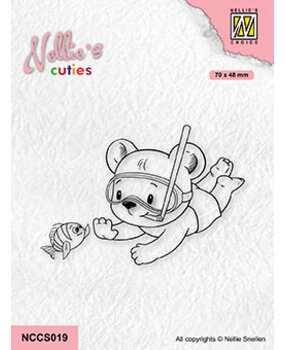 Nellie Snellen Nellie's Cuties Clear Stamps Hi Buddy (NCCS019) (OUTLET)