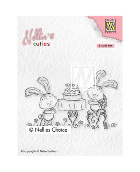 Nellie Snellen Nellie's Cuties Clear Stamps Javi Birthday Party (NCCS005) (OUTLET)