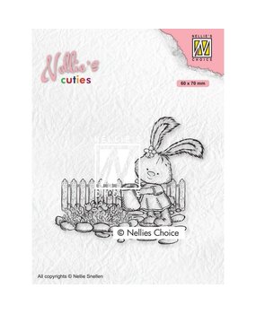Nellie Snellen Nellie's Cuties Clear Stamps Lena Gardening (NCCS001) (OUTLET)