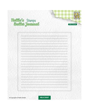 Nellie Snellen Clear Stempels Suitable for Nellie's Bullet Journal Basic Notepage Layout (NBJCS007) (OUTLET)