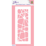 Nellie Snellen Mixed Media Stencil Slimline Abstract (MMSSL-020) (OUTLET)