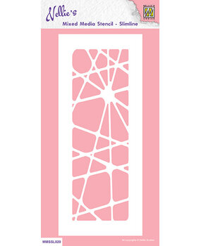 Nellie Snellen Mixed Media Stencil Slimline Abstract (MMSSL-020) (OUTLET)