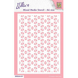 Nellie Snellen Mixed Media Stencil A6 Christmas Star 2 (MMSA6-037) (OUTLET)