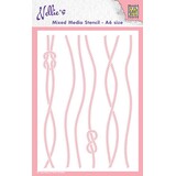 Nellie Snellen Mixed Media Stencil A6 Rope (MMSA6-018) (OUTLET)
