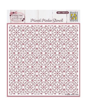 Nellie Snellen Mixed Media Stencil Easter Tiles (MMS4K-087) (OUTLET)