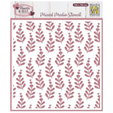 Nellie Snellen Mixed Media  Stencil Heart Branches (MMS4K-081) (OUTLET)