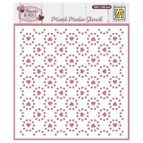 Nellie Snellen Mixed Media Stencil Hearts & Dots (MMS4K-080) (OUTLET)