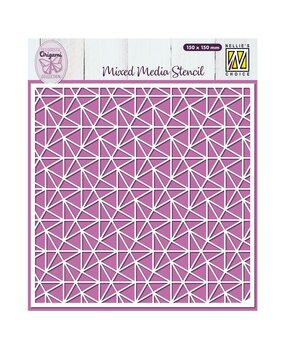 Nellie Snellen Stencil Origami Triangles (MMS4K-069) (OUTLET)