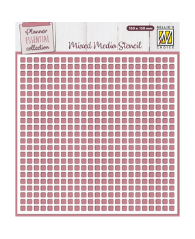 Nellie Snellen Mixed Media Stencil Planner Essential Blocks (MMS4K-064) (OUTLET)
