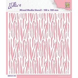 Nellie Snellen Mixed Media Stencil Zebra (MMS4K-056) (OUTLET)