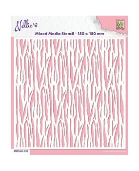 Nellie Snellen Mixed Media Stencil Zebra (MMS4K-056) (OUTLET)