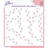 Nellie Snellen Mixed Media Stencil Bird Feet (MMS4K-054) (OUTLET)