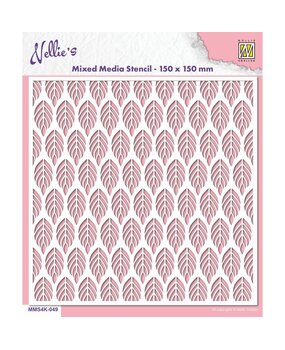 Nellie Snellen Mixed Media Stencil Leaves (MMS4K-049) (OUTLET)