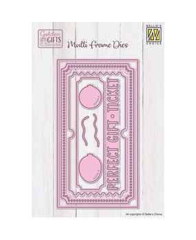Nellie Snellen Golden Gifts Multi Frame Die Golden ticket (MFD178) (OUTLET)