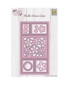 Nellie Snellen Multi Frame Dies Slimline Flowers (MFD176) (OUTLET)