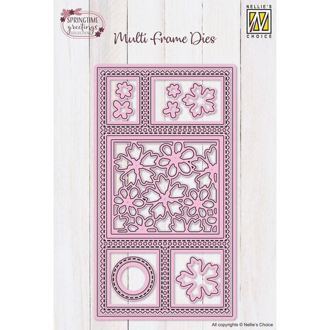 Nellie Snellen Multi Frame Dies Slimline Flowers (MFD176) (OUTLET)