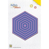 Nellie Snellen Nellie's Multi Frame Dies Straight Hexagon (MFD059) (OUTLET)
