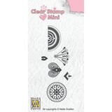 Nellie Snellen Mini Clear Stamps Flower 3 (MAFS017) (OUTLET)