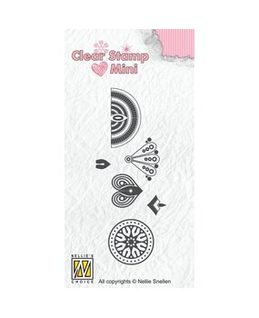 Nellie Snellen Mini Clear Stamps Flower 3 (MAFS017) (OUTLET)