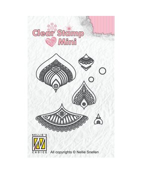 Nellie Snellen Mini Clear Stamps Flower 1 (MAFS014) (OUTLET)