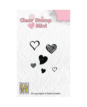Nellie Snellen Mini Clear Stamps Hearts (MAFS010) (OUTLET)