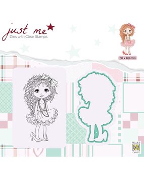 Nellie Snellen Just Me Stamp & Die Lady Girl (JMSD008) (OUTLET)