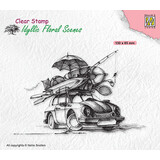 Nellie Snellen Idyllic Floral Scenes Clear Stamps Summer Vacation (IFS038) (OUTLET)