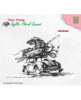 Nellie Snellen Idyllic Floral Scenes Clear Stamps Summer Vacation (IFS038) (OUTLET)