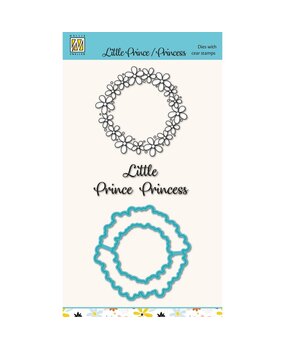 Nellie Snellen Dies w/ Clear Stamps Little Prince/Princess (HDCS044) (OUTLET)