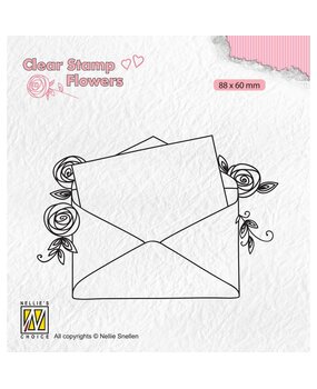 Nellie Snellen Flowers Clear Stamps Love Letter (FLO023) (OUTLET) Nellie Snellen Flowers Clear Stamps Love Letter (FLO023) (OUTLET)