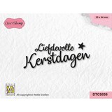 Nellie Snellen Clear Stamp Tekst Liefdevolle Kerstdagen (DTCS035) (OUTLET)