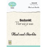 Nellie Snellen Dutch Condoleance Clear Stamps Bedankt Voor wie je was (DCTCS004) (OUTLET)