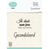 Nellie Snellen Dutch Condoleance Clear Stamps Ik denk aan jou (DCTCS002) (OUTLET)