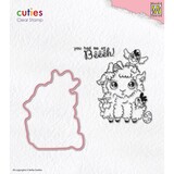Nellie Snellen Cuties Clear Stamps & Die Sheep (CDCS001) (OUTLET)