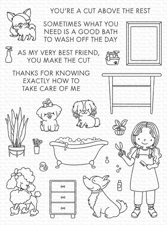 My Favorite Things Pampered Pups Clear Stamps (YUZU-021) (OUTLET)