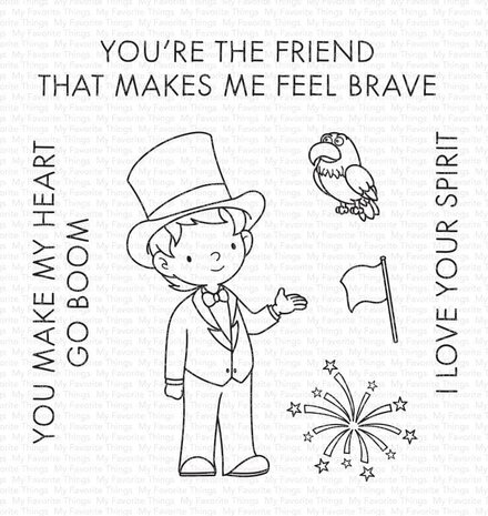 My Favorite Things You Make My Heart Go Boom Clear Stamps (YUZU-006) (OUTLET)