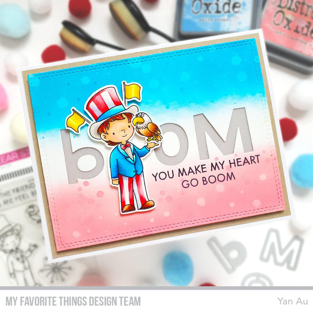 My Favorite Things You Make My Heart Go Boom Clear Stamps (YUZU-006) (OUTLET)