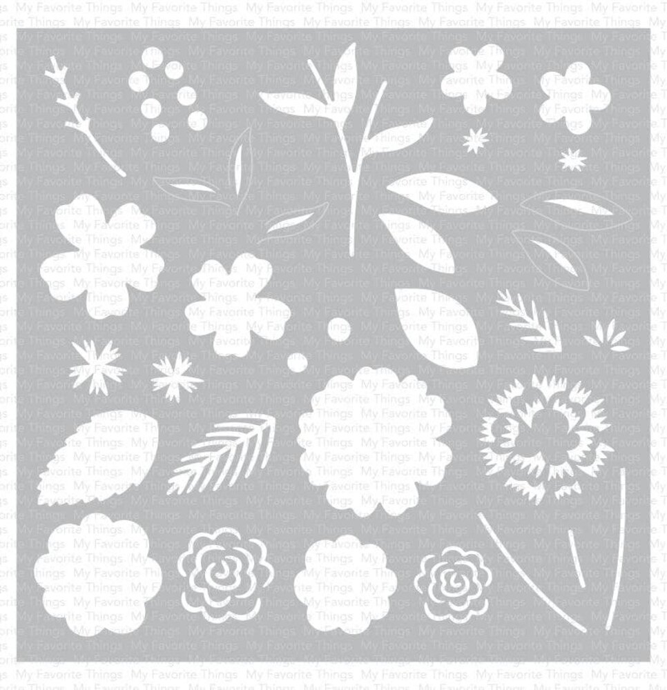 My Favorite Things Flower Bouquet Builder Stencil (ST-166) (OUTLET)