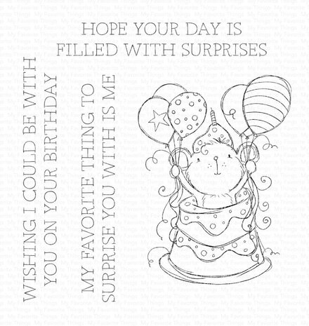 My Favorite Things Sweet Surprise Clear Stamps (RAM-020) (OUTLET)
