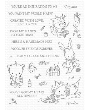 My Favorite Things Crafty Companions Clear Stamps (RAM-017) (OUTLET) My Favorite Things Crafty Companions Clear Stamps (RAM-017) (OUTLET)