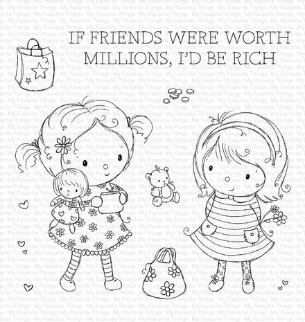 My Favorite Things Million Dollar Friends Clear STamps (RAM-014) (OUTLET) My Favorite Things Million Dollar Friends Clear STamps (RAM-014) (OUTLET)