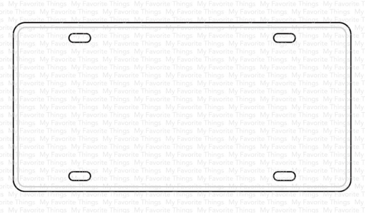 My Favorite Things Vanity License Plate Die-namics (MFT-2589) (OUTLET)