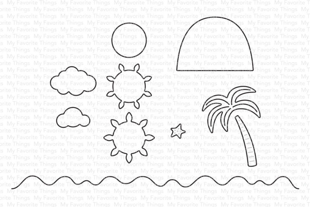 My Favorite Things Island Paradise Die-Namics (MFT-2559) (OUTLET)