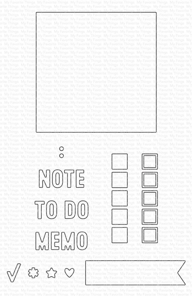 My Favorite Things Sticky Note Die-namics (MFT-2525) (OUTLET)